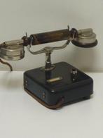 ATEA - Analoge telefoon - Zwart ijzeren koffer, nikkel