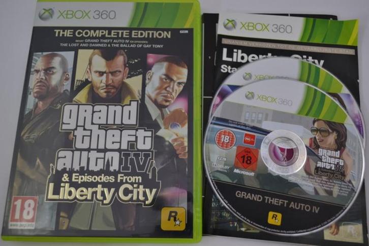 Grand Theft Auto IV & Episodes From Liberty - The Complete, Spelcomputers en Games, Games | Xbox 360, Zo goed als nieuw, Online