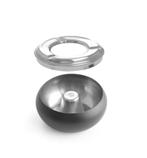 Terras asbak - zwart - Ø10,5x(H)5,8cm, Verzenden, Nieuw in verpakking, Reinigen