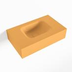 MONDIAZ LEX Ocher vrijhangende solid surface wastafel 50cm., Ophalen of Verzenden, Nieuw, Overige typen
