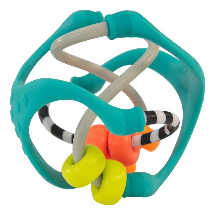 Sassy Busy Ball Speelbal met Kralen, Kinderen en Baby's, Speelgoed | Babyspeelgoed, Rammelaar, Nieuw, Verzenden