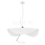 Catellani & Smith Lederam Manta Hanglamp LED, wit/nikkel/wit, Verzenden, Nieuw