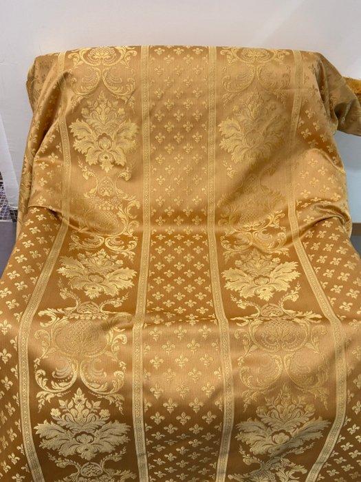 Eleganza Barocca: Jacquardstof met grote banden en, Antiek en Kunst, Antiek | Kleden en Textiel