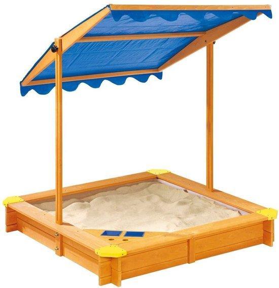 MaxxToys zandbak met verstelbaar dak - 120x120x120cm (Huis), Kinderen en Baby's, Speelgoed | Buiten | Speeltoestellen, Nieuw, Verzenden