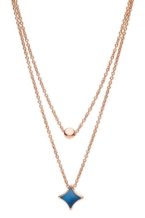 Fossil Classics Collier (Lengte: 42.00-46.00 cm) - Roségoud, Sieraden, Tassen en Uiterlijk, Uiterlijk | Lichaamsverzorging, Nieuw
