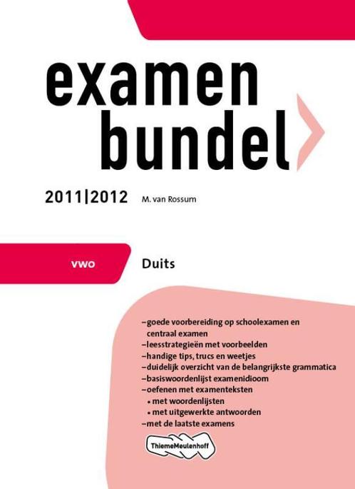 Examenbundel 20112012 Duits Vwo 9789006076653, Boeken, Schoolboeken, Zo goed als nieuw, Verzenden