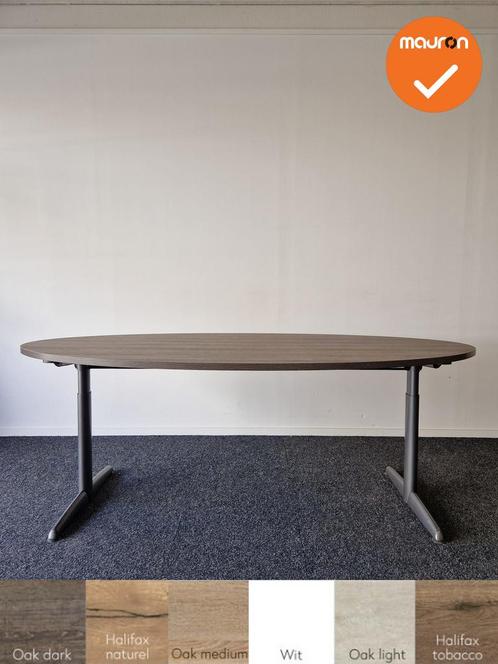 Ahrend 500 vergadertafel - 200x120cm - Ovaal - Antraciet ond, Zakelijke goederen, Kantoor en Winkelinrichting | Kantoormeubilair en Inrichting
