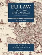 9780198859840 EU Law Text Cases  Materials UK edition, Professor Paul Craig, Zo goed als nieuw, Verzenden