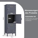 Archiefkast - Kantoorkast - Metalen kast met deuren - 30x35x, Verzenden, Zo goed als nieuw