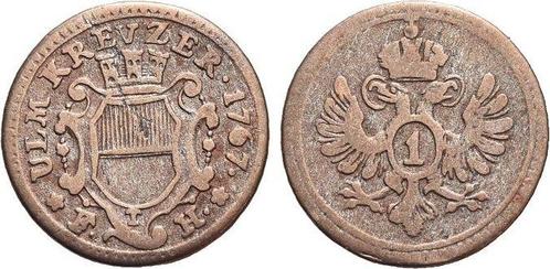Kreuzer 1767 Ulm-stadt, Postzegels en Munten, Munten | Europa | Niet-Euromunten, Verzenden