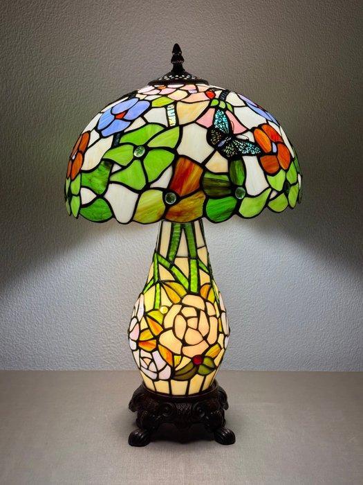 Tiffany tafellamp Studio style Butterfly Aurora Flora met, Antiek en Kunst, Kunst | Designobjecten