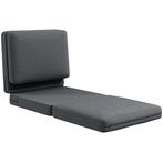 TRUUSK Vloersofa 3-in-1 Opvouwbaar Slaapbank Met Fluweelacht, Huis en Inrichting, Fauteuils, Verzenden, Nieuw