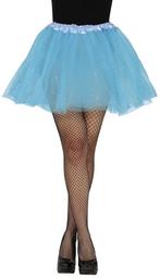 Lichtblauwe Tutu Dames Glitter 40cm, Verzenden, Nieuw