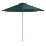 TRUUSK Houten Parasol, Tuinparasol, Balkonparasol, 2,5 M, Do, Tuin en Terras, Parasols, Verzenden, Nieuw