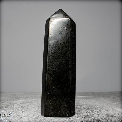 Natuurlijke zwarte toermalijn Obelisk- 578.52 g, Verzamelen, Mineralen en Fossielen
