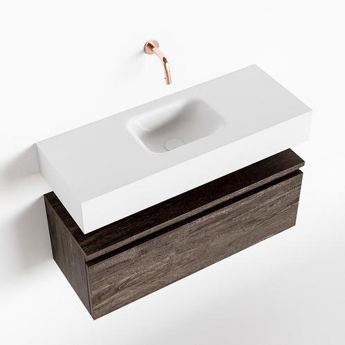 MONDIAZ ANDOR 80cm toiletmeubel dark brown. LEX 80cm, Doe-het-zelf en Verbouw, Sanitair, Bad, Nieuw, Ophalen of Verzenden