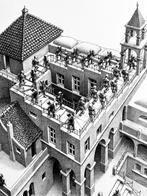 M.C. Escher (1898-1972), after - Ascending and Descending