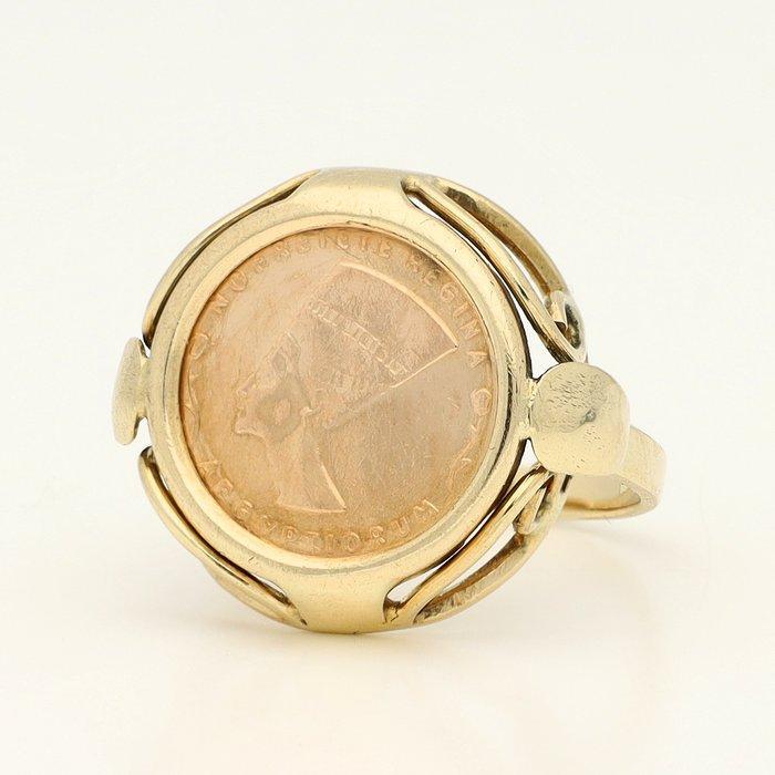 Ring - 14 karaat Geel goud, Sieraden, Tassen en Uiterlijk, Ringen