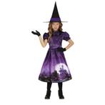 Heks Halloween Jurk Meisje Paars, Verzenden, Nieuw