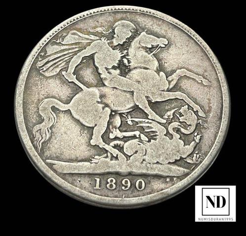 Verenigd Koninkrijk. Victoria. Crown 1890 - Reino Unido, Postzegels en Munten, Munten | Europa | Niet-Euromunten