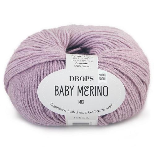 DROPS Baby Merino Mix - 39 paarse orchidee - Wol Garen, Hobby en Vrije tijd, Breien en Haken, Ophalen of Verzenden