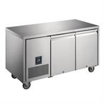 Polar U-serie tweedeurs koelwerkbank | 267L | RVS, Zakelijke goederen, Horeca | Keukenapparatuur, Verzenden, Nieuw in verpakking