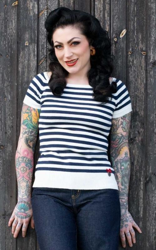 Rumble 59, Striped Sweater The Blue Stripes, Kleding | Dames, Tops, Nieuw, Verzenden