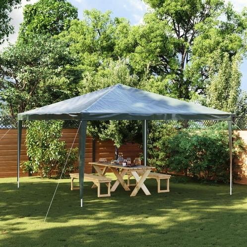 vidaXL Partytent professioneel 90 g/m² 4x4 m groen, Tuin en Terras, Partytenten, Partytent, Nieuw, Verzenden