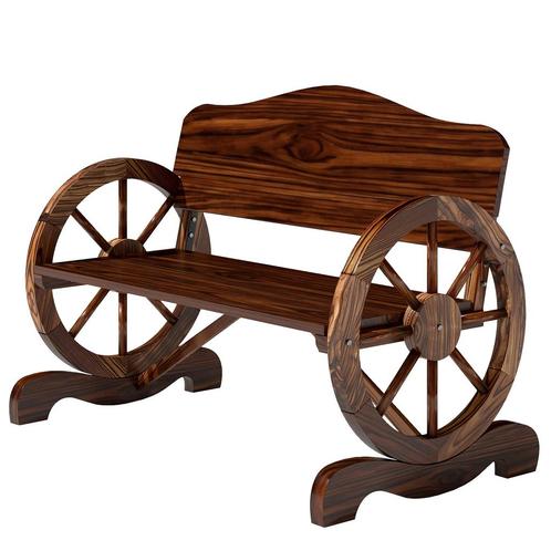 TRUUSK Tuinbank Hout, 2-zits Bank Met Rug- En Armleuningen,, Tuin en Terras, Tuinbanken, Nieuw, Verzenden
