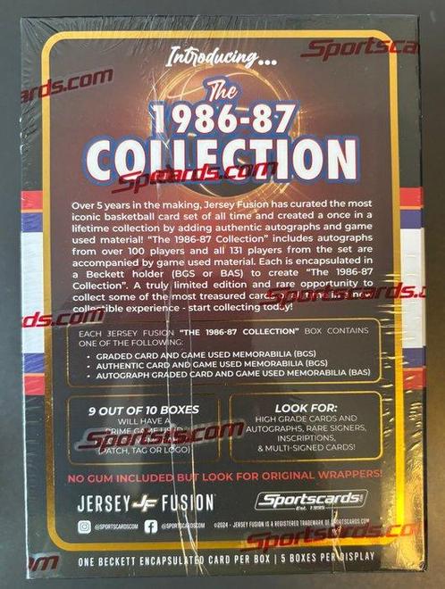 1986/87 Fleer Jersey Fusion - Look for Michael Jordan Rookie, Verzamelen, Stickers