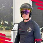 2dekans | Fietshelm met Visier & Oorwarmers Speed Pedelec -, Ophalen of Verzenden, Zo goed als nieuw, Pro Sport Lights