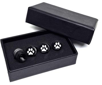 ventieldopjes met hond/kat poot in mooie cadeau-verpakking. beschikbaar voor biedingen