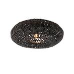Retro plafondlamp zwart 50 cm - Lina, Huis en Inrichting, Lampen | Overige, Nieuw, Overige stijlen