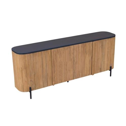 *WOONWINKEL* Tower Living Palazzo Dressoir Teak Hout En Beto, Huis en Inrichting, Kasten | Dressoirs, Nieuw, Verzenden