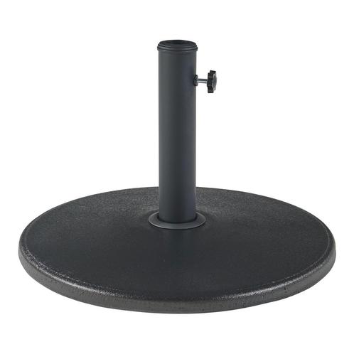 Parasolvoet Bionaz parasolhouder beton rond Ø50x5,5 cm zwart, Tuin en Terras, Parasols, Verzenden