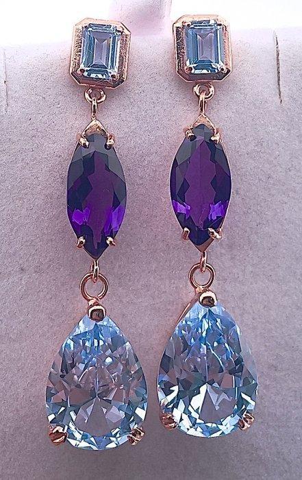 Zonder Minimumprijs - Oorbellen - 9 kt. Roségoud, Zilver, Sieraden, Tassen en Uiterlijk, Oorbellen