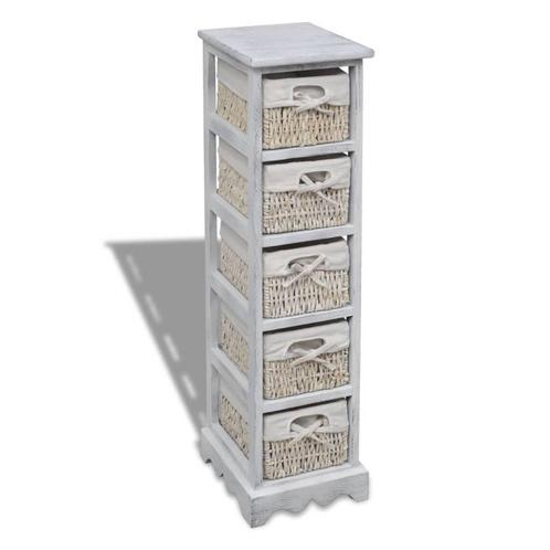 Manden Kastje Wit Hout - Super Deal! -68% Korting, Huis en Inrichting, Kasten | Overige, Nieuw, Ophalen of Verzenden