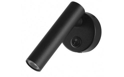 LED Wandlamp - Bedlamp met schakelaar | Zwart | 2W, Huis en Inrichting, Lampen | Wandlampen, Nieuw, Metaal, Ophalen of Verzenden