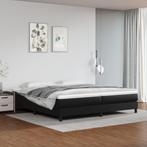 vidaXL Boxspring bed kunstleer zwart 200x200 cm, Overige materialen, Verzenden, Zwart, Overige maten