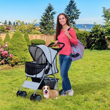 Hondenbuggy – AutoBuggy - 3-in-1 functionaliteit – zilver beschikbaar voor biedingen