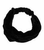 Haarband 3-in-1 Breed Velvet Zwart, Nieuw