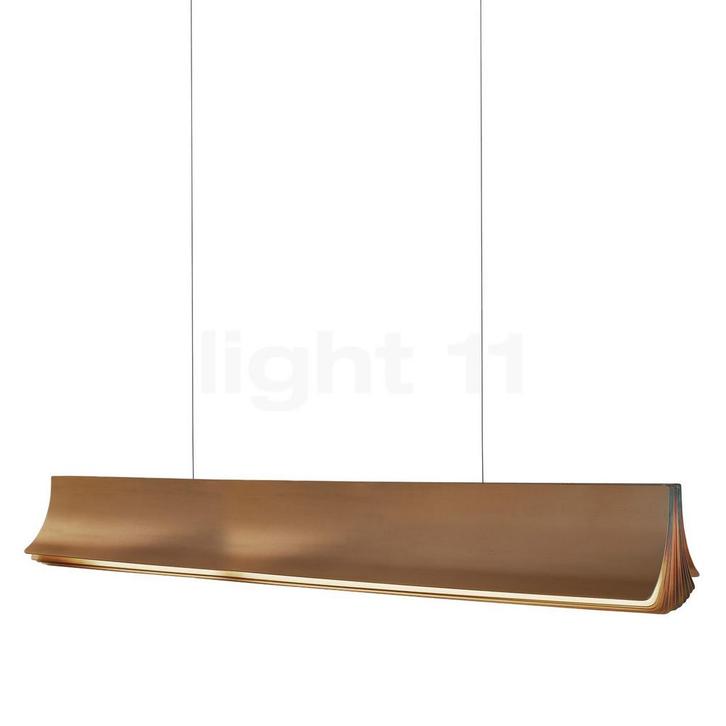 DCW Respiro Hanglamp LED, goud - 120 cm (Hanglampen), Huis en Inrichting, Lampen | Hanglampen, Nieuw, Verzenden
