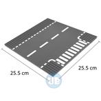 City wegenplaat T-splitsing - 25,5 x 25,5 cm, Verzenden, Nieuw