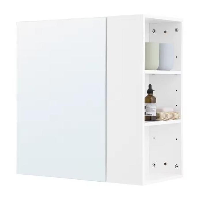 Witte Badkamer Spiegelkast – Hangkast met Open Vakken, Huis en Inrichting, Kasten | Overige, Nieuw, Verzenden