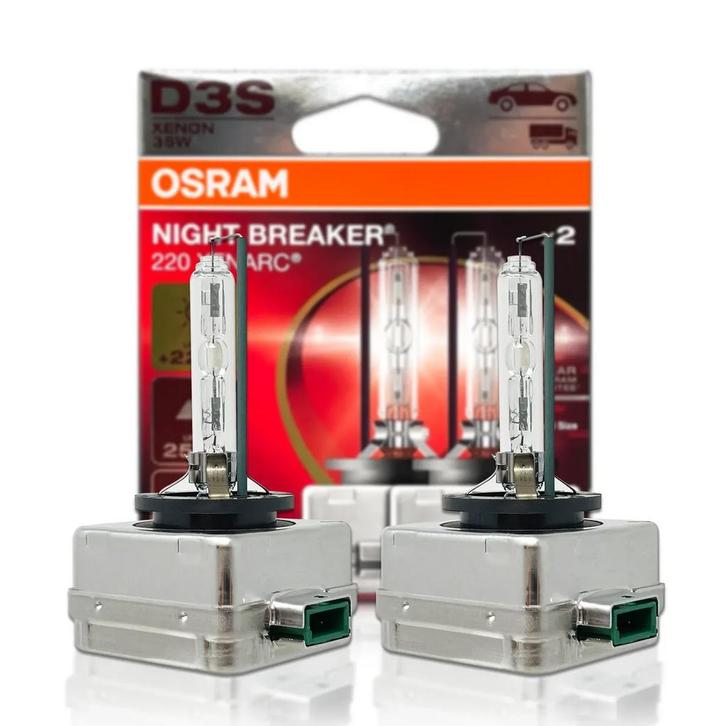 Osram D3S Lamp Night Breaker Set 220 Xenarc 4500K PK32D-5..., Auto-onderdelen, Verlichting, Nieuw, Ophalen of Verzenden