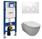 Set Geberit UP100 + Easyflush 48 Ruimtebesparend toilet + De, Nieuw