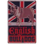 Metalen plaatje - Engelse Bulldog NIEUW, Nieuw, Ophalen of Verzenden