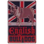 Metalen plaatje - Engelse Bulldog NIEUW, Ophalen of Verzenden, Nieuw