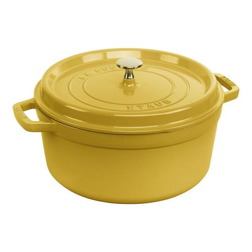 Staub Gietijzeren Braadpan – 26 cm – Citroen, Huis en Inrichting, Keuken | Potten en Pannen, Verzenden