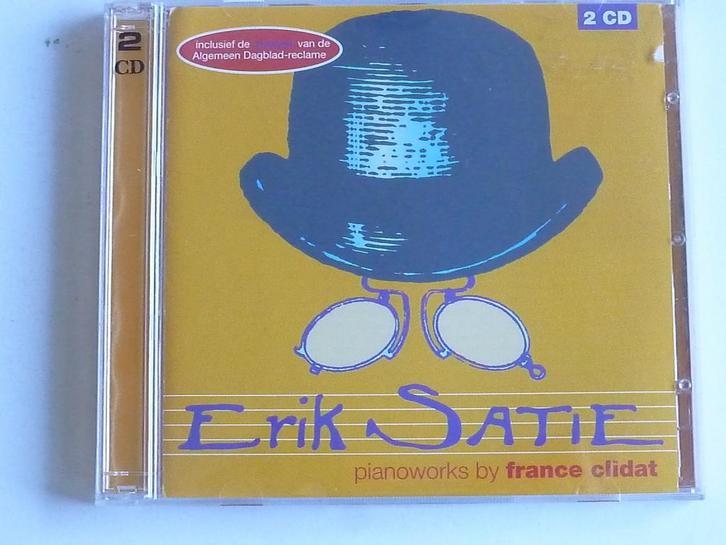 Erik Satie - Pianoworks by France Clidat (2 CD), Cd's en Dvd's, Cd's | Klassiek, Zo goed als nieuw, Verzenden